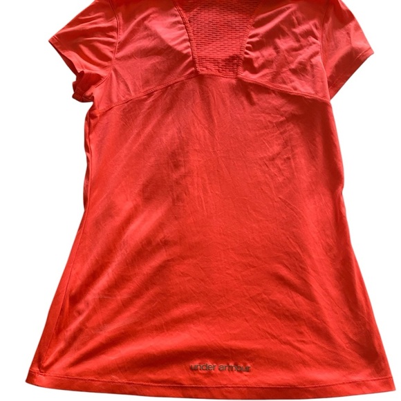 Under Armour Red V-Neck Fitted Tee - Picture 2 of 4